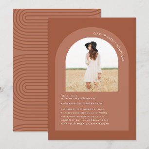 Foto geométrica moderna mínima bohemia de terracot