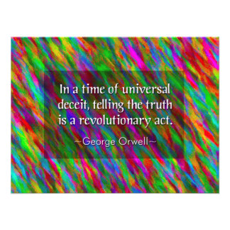 Foto George Orwell: Impresión Poster Deceit Universal