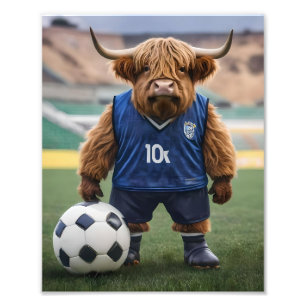 Foto "Getter de gol: Vaca de Highland vestida para el f