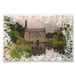 Foto Gibson Mill, Hardcastle Crags Acuarela