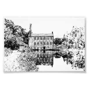 Foto Gibson Mill, Hardcastle Crags Obra de arte de carb