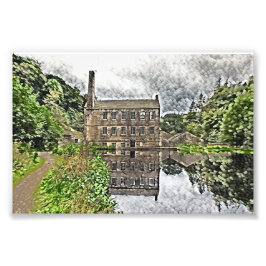 Foto Gibson Mill, Hardcastle Crags Obra de Arte en Acua