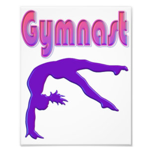 Foto Gimnasta Power Tumbling Metálico Púrpura