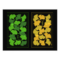 Ginkgo Deja la impresión - arte en la pared