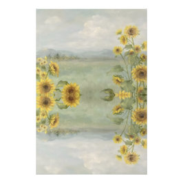 Foto Girasol moderno Imagen en acuarela y personalizabl