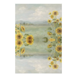 Foto Girasol moderno Imagen en acuarela y personalizabl
