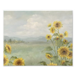 Foto Girasol moderno Imagen en acuarela y personalizabl