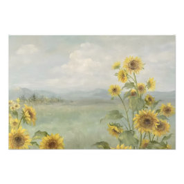Foto Girasol moderno Imagen en acuarela y personalizabl