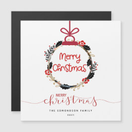 Foto Globe Merry Christmas Ornamcard