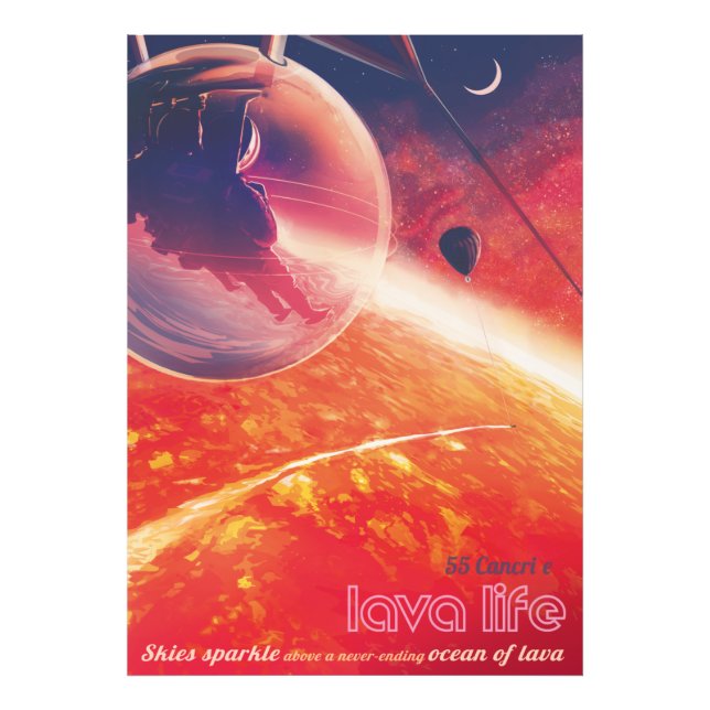 Foto Globo aerostático extremo en infierno volcánico (Frente)