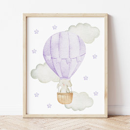 Foto Globo violeta de aire caliente, animales, elefante