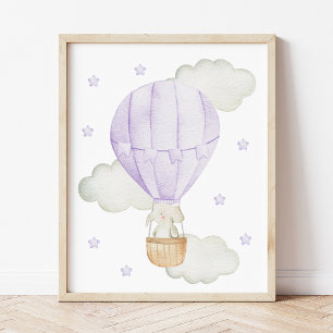 Foto Globo violeta de aire caliente, animales, elefante