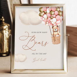 Foto Globos De Oso De Oro Rosado Adivinan Cuántos Osos