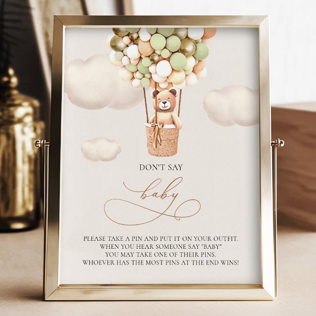 Foto Globos de oso - No digas BEBÉ - Rótulo (Subido por el creador)