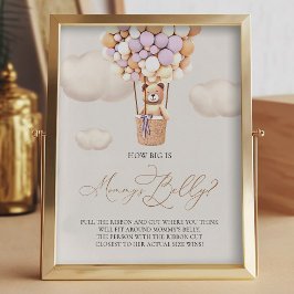 Foto Globos de oso - Qué grande es el Belly de mamá - R