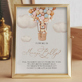 Foto Globos de oso - Qué grande es el Belly de mamá - R