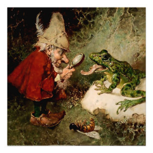 Foto "Gnome Médica inspecciona la lengua de ranas" por 