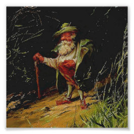 Foto "Gnome viejo con un bastón" de Heinrich Shlitt