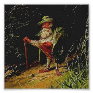 Foto "Gnome viejo con un bastón" de Heinrich Shlitt