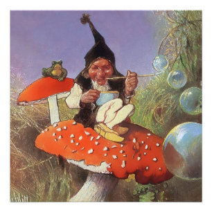 Foto “Gnomo soplando burbujas” de Heinrich Schlitt