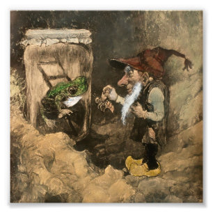 Foto “Gnomo y rana en un frasco” de Heinrich Schlitt