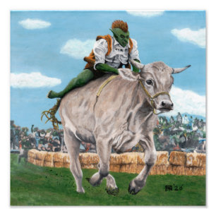 Foto Goblin Rider Ox Carreras Fantasía Imagen de arte I