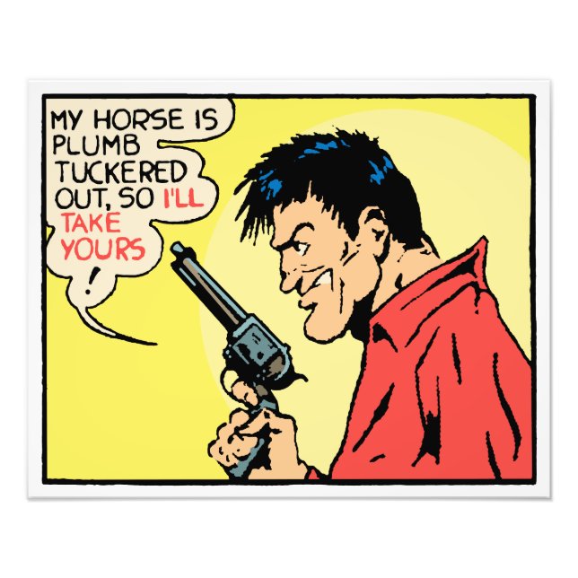 Foto Golden Era Cowboy Cool • Outlaw Western Pop Art (Frente)