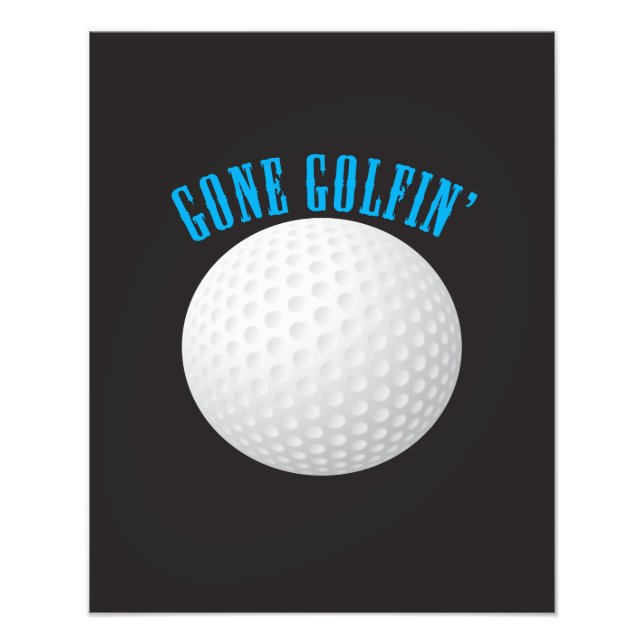 Foto Golf Ball ⛳ 🎁 Gone Golfing Golf (Frente)