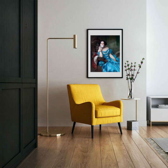 Foto Goma de burbuja Diva en satén azul (Subido por el creador)