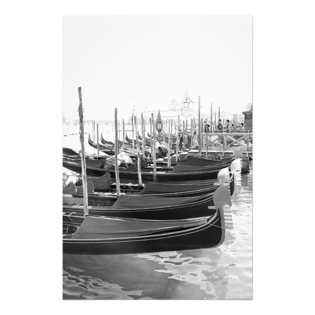 Foto Góndolas venecianas en el agua - Impresión fotográ (Frente)