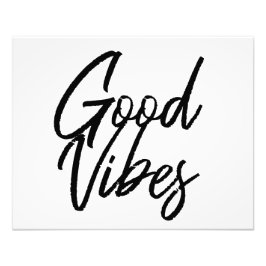 Foto "Good Vibes Wall Art" Impresión enmarcada "20"x16"