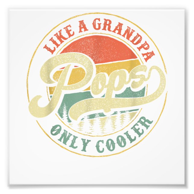 Foto Gopas como un abuelo, solo regalo retro frío (Frente)
