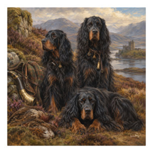 Foto Gordon setter con faisanes, Arte