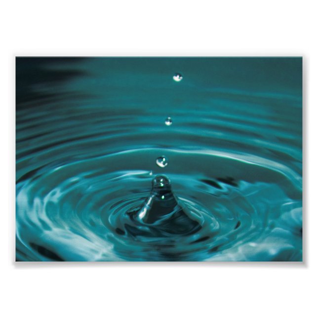 Foto Gota de agua turquesa (Frente)