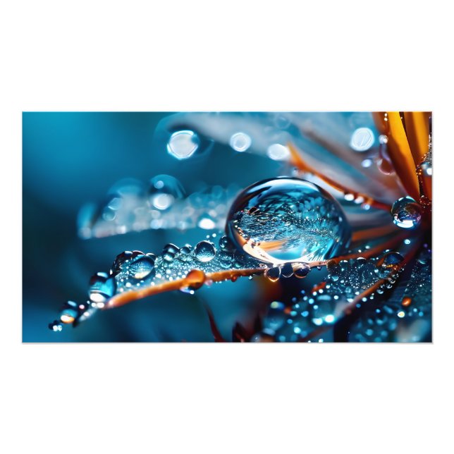 Foto Gotas de agua macro fantásticas (Frente)