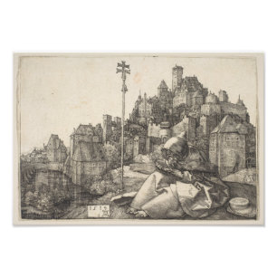 Foto Grabado de San Antonio de Albrecht Durer