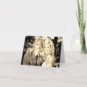 Foto Gracias Sepia - Tarjeta de nota