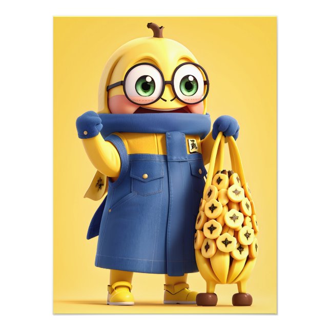 Foto Gracioso personaje bananero (Frente)