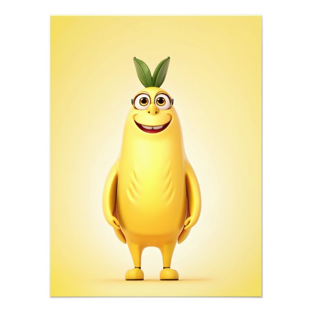 Foto Gracioso personaje bananero (Frente)