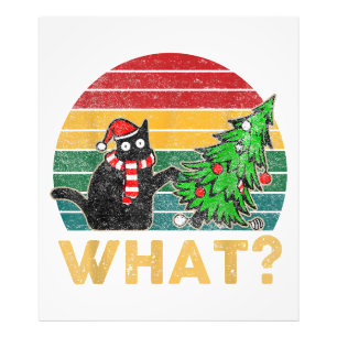 Foto Gracioso suéter Navidad Shirt Naughty Cat San