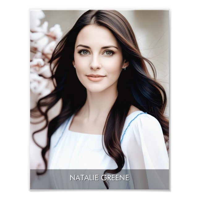 Foto Gradient Border 8.5x11 Photogenic Photo Print (Frente)