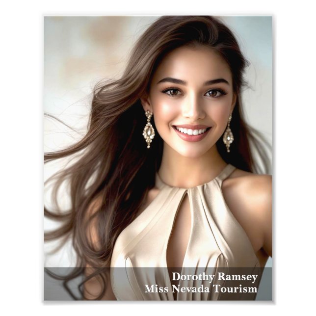 Foto Gradient Border 8x10 Photogenic Pageant Print (Frente)