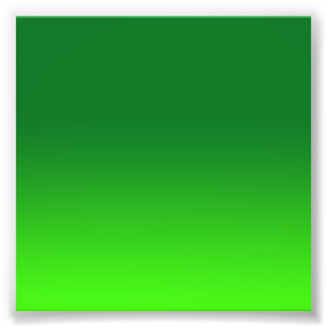 Foto Gradiente Verde Ombré Vivo Moderno Simple (Frente)
