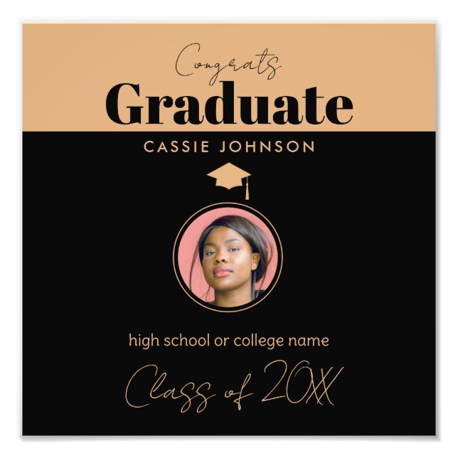 Foto Graduado de Congrats, Clase de 2023 (Frente)