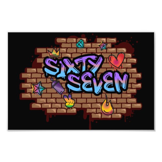 Foto Graffiti Style 67 Poster (Frente)