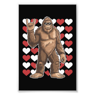 Foto Gran Día de San Valentín Funny Hearts Sasquatch Lo