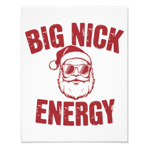Foto Gran Energía de Nick Santa Divertido Chiste Navide