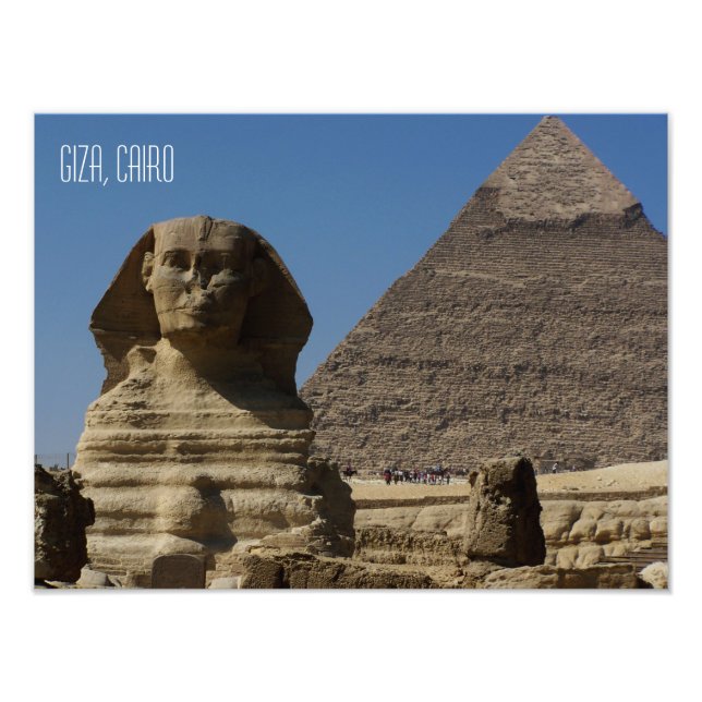 Foto Gran estatua de Esfinge Giza Cairo Recuerdos de Eg (Frente)