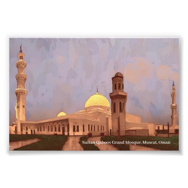 Foto Gran Mezquita del Sultán Qaboos, Mascate en un Pos (Frente)