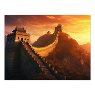 Foto Gran Muralla China Sunset - Asia majestuosa